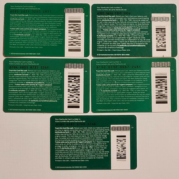 FUN STARBUCKS HAPPY BIRTHDAY Themed Gift Cards CELEBRATION CAKE Lot 5 Cards - Picture 2 of 2